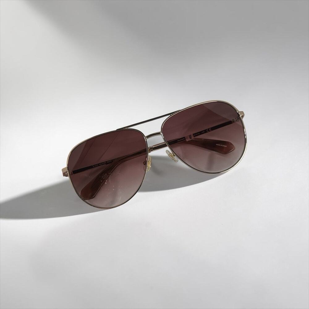 Kate Spade ISLA 035J Gold Pink Frame / Pink Gradient Lens Sunglasses